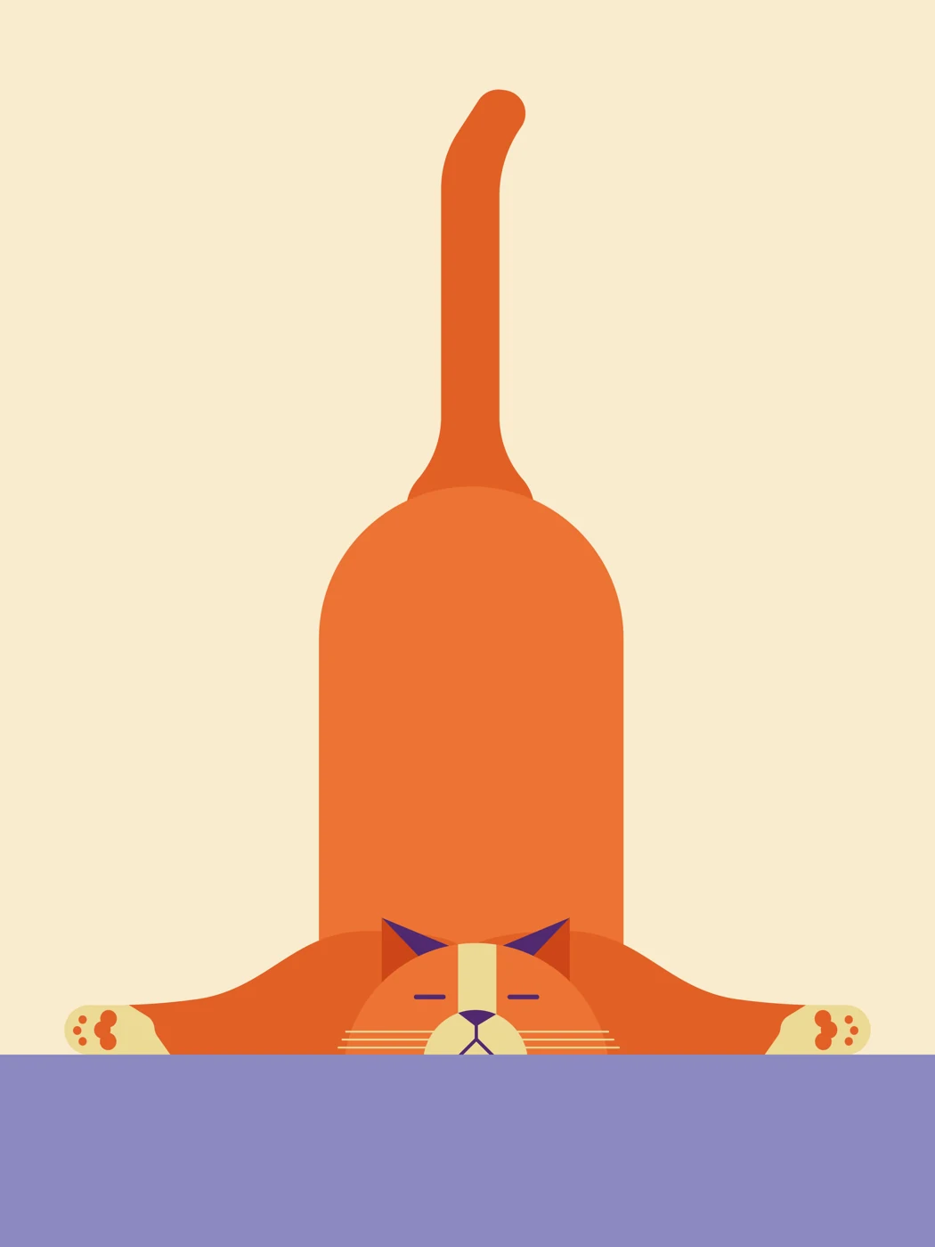 Entspannte Katze – Motivansicht