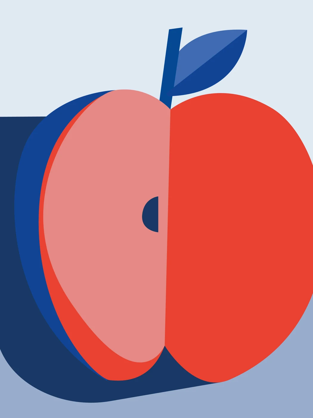 Geometrischer Apfel – Motivansicht